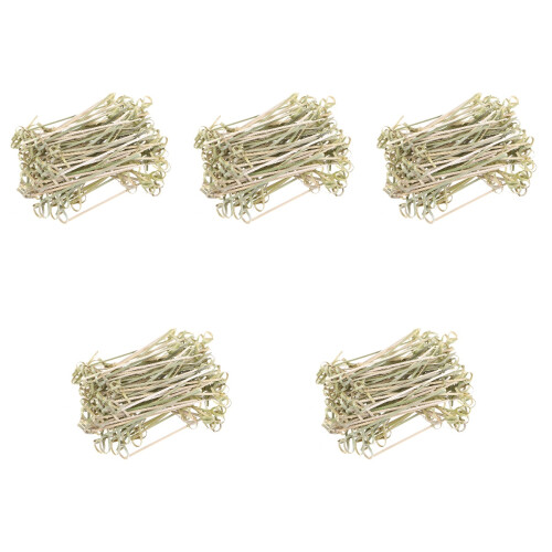 500Pcs Bamboo Picks Knot Loop Material for Cocktail & Snacks 1