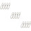 600Pcs Adjustable Silver Ball Chain Connector Clasp for Key Rings 9