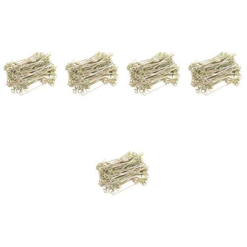 500Pcs Bamboo Picks Knot Loop Material for Cocktail & Snacks 2