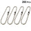 600Pcs Adjustable Silver Ball Chain Connector Clasp for Key Rings 10