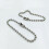 600Pcs Adjustable Silver Ball Chain Connector Clasp for Key Rings 11