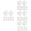 48Pcs Practical White Marble Whiskey Stones Reusable Ice Cubes 7