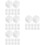 48Pcs Practical White Marble Whiskey Stones Reusable Ice Cubes 8
