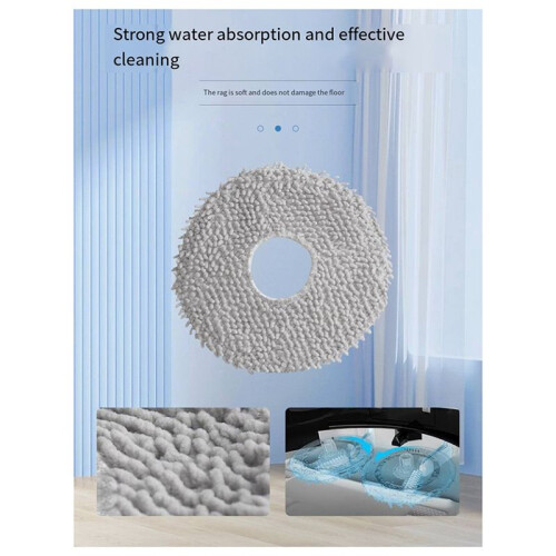 For  X5 PRO Sweeping Robot Accessories Mop Dust Bag Mop Consumables Side Roller Brush Filter Element 2