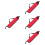 4Pcs Red Drumstick Bag Oxford Cloth Durable Carry Case for Percussion 7