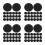 80Pcs Silicone Black Stethoscope Protective Covers Head Sleeve Kit 7