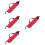 4Pcs Red Drumstick Bag Oxford Cloth Durable Carry Case for Percussion 8