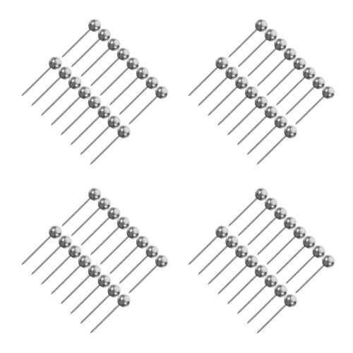 800Pcs Silver Map Push Pins Plastic Ball Head Heavy Duty Marking Tacks 2