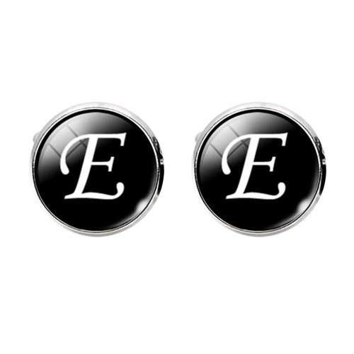 3Pcs Black Glass Cuff-Link Collar Button Lightweight Copper Accessory 1
