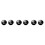 3Pcs Black Glass Cuff-Link Collar Button Lightweight Copper Accessory 4