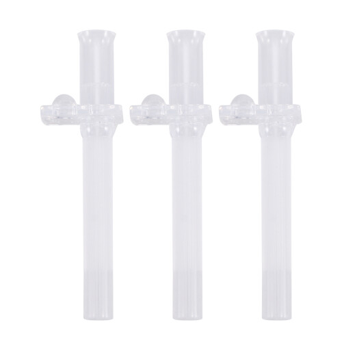 9 Pcs Silicone Straw Water Cup Drinking Spout White 1