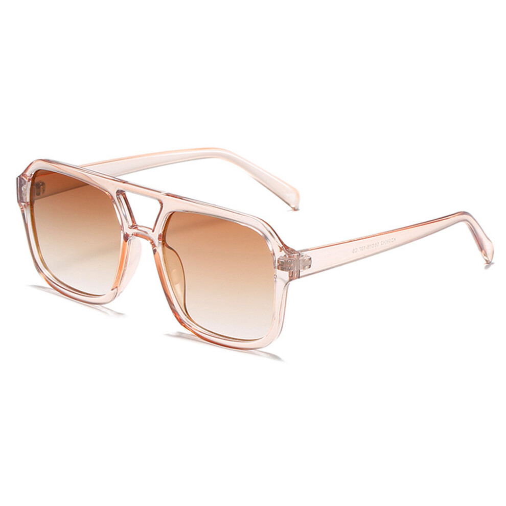 Dachuang Beauty Light ( Tea Frame Double Tea Slices) Summer Square Sunglasses For Driving & Running