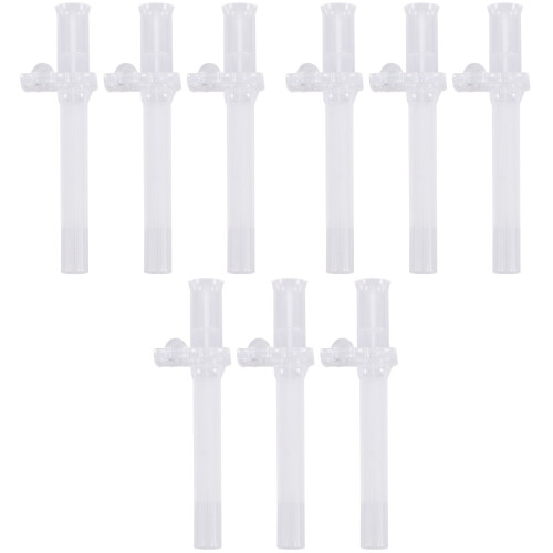 9 Pcs Silicone Straw Water Cup Drinking Spout White 2