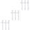 9 Pcs Silicone Straw Water Cup Drinking Spout White 5