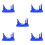5Pcs Sky-Blue Plastic Physics Teacher Aid Inertia Demonstrator Set 6