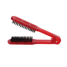 High Temp Resistant Double Side Hair Straightener Brush 4x22cm