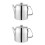 2Pcs Stainless Steel Stove Top Tea Kettle Silver Easy Pour Handle 6