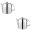 2Pcs Stainless Steel Stove Top Tea Kettle Silver Easy Pour Handle 7