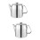 2Pcs Stainless Steel Stove Top Tea Kettle Silver Easy Pour Handle 8