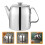 2Pcs Stainless Steel Stove Top Tea Kettle Silver Easy Pour Handle 10