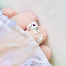 (Silver) Bunny Open Ring for Women - Stylish & Eye-catching