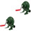 2Pcs Portable Crank Barbecue Fire Blower Fan Green 4
