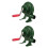 2Pcs Portable Crank Barbecue Fire Blower Fan Green 6
