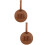 2Pcs Golf Tee Holder Portable Golfer Tee Organizer Light Brown 7