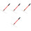 4Pcs Compact Red Poker Chip Rake Telescopic Rod Durable Collector 3