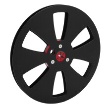 7 Inch Aluminum Alloy 1/4 Inch Tape Reel for Reel-to-Reel Tape, Black