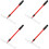 4Pcs Compact Red Poker Chip Rake Telescopic Rod Durable Collector 5