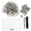 200Sets Silver Iron Grommet Eyelet Tool Kit Secure Fixation DIY Use 2