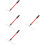 4Pcs Compact Red Poker Chip Rake Telescopic Rod Durable Collector 7