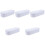 5Pcs Home Use Makeup Brush Cleaning Boxes White Lightweight Tpr PP 4