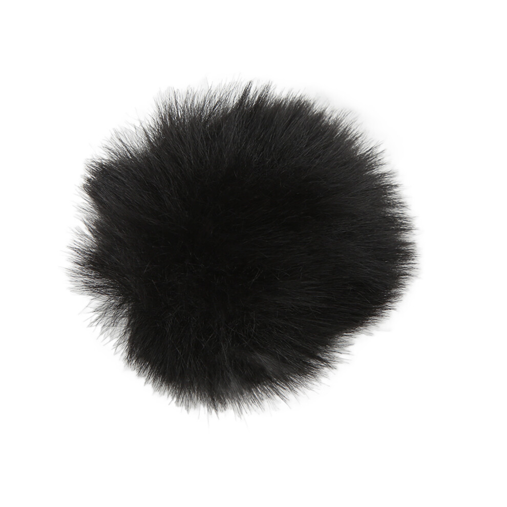 Microphone Wind Muff For Lavalier 0.5Cm Furry Windscreen Cover Black 9311387712136