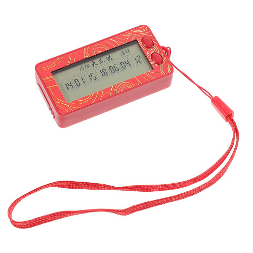4Pcs Red Double Picker Machine Plastic Mini Portable Number Selector 2