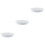 3Pcs High Grade Ceramic Baking Dishes Oven Safe White Bakeware 6
