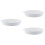 3Pcs High Grade Ceramic Baking Dishes Oven Safe White Bakeware 7