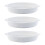 3Pcs High Grade Ceramic Baking Dishes Oven Safe White Bakeware 9