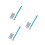 3Sets Lightweight Knitting Hook Needles Blue Embroidery Stitching Kit 9