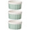 3Pcs Ceramic Baking Bowls Light Green for Pudding, Soups, and Desserts 8