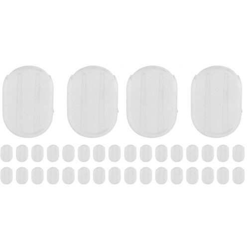 100Pcs Clip on Earring Backs Durable Tpe Ear Pads for Non-Pierced Ears