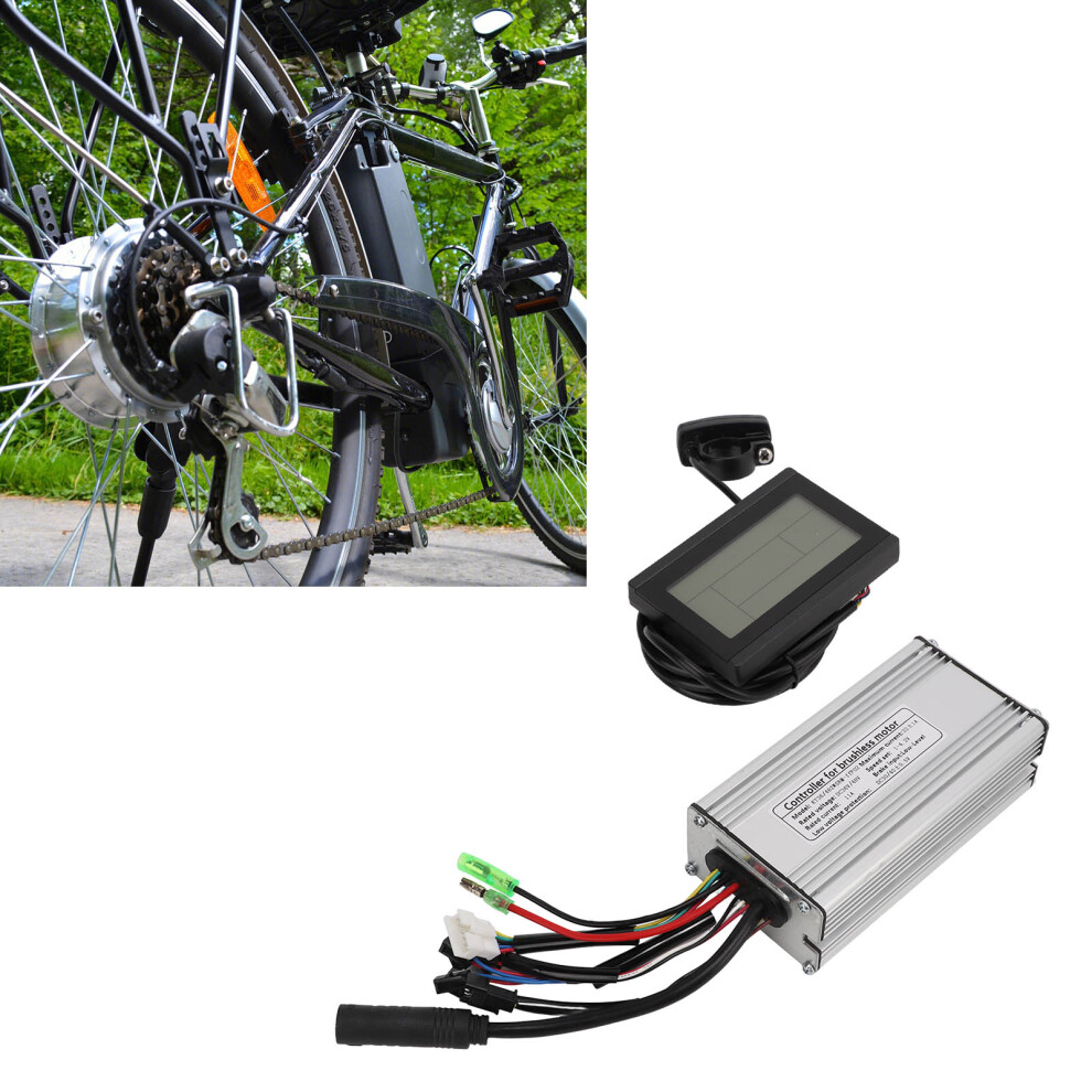 Electric Bike Controller Display Kit 36V/48V 550W With Lcd & Thumb Throttle 9341387712287