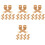 40Pcs Comfortable Cotton Mini Scarf for Mini Dolls Decor 3