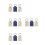 12Pcs Portable Pet Hair Keepsake Keychains Assorted Color PU 1