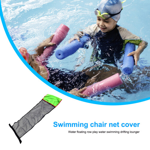 (Green) Floating Pool Noodle Chair - Soft Mesh Sling 1