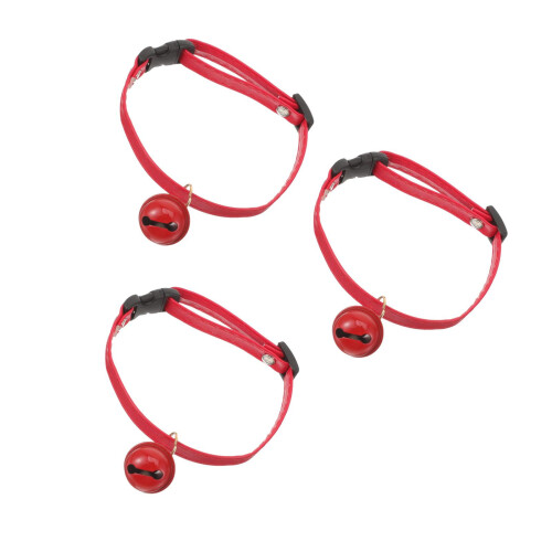3Pièces Colliers Ajustables Pour Chats Avec Clochette Élégante 1