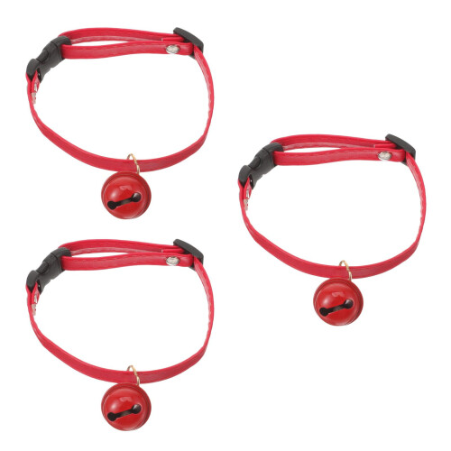3Pièces Colliers Ajustables Pour Chats Avec Clochette Élégante 2