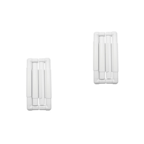 2Pcs Durable White Square Embroidery Frame Easy Assemble for Sewing
