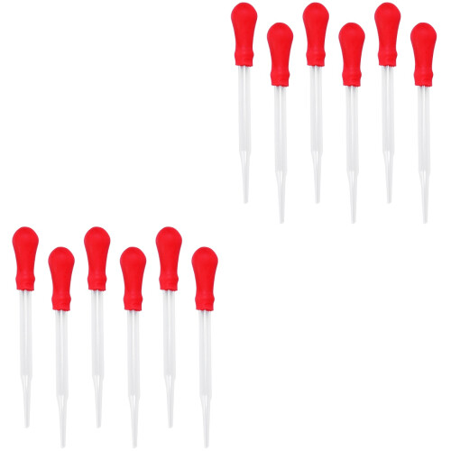 20Pièces Compte- Transparents Pipette En Verre Portable Durable 2